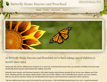 Tablet Screenshot of butterflyshorelinedaycare.com